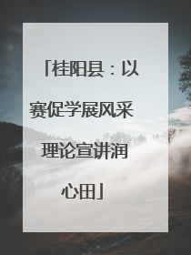 桂阳县：以赛促学展风采 理论宣讲润心田